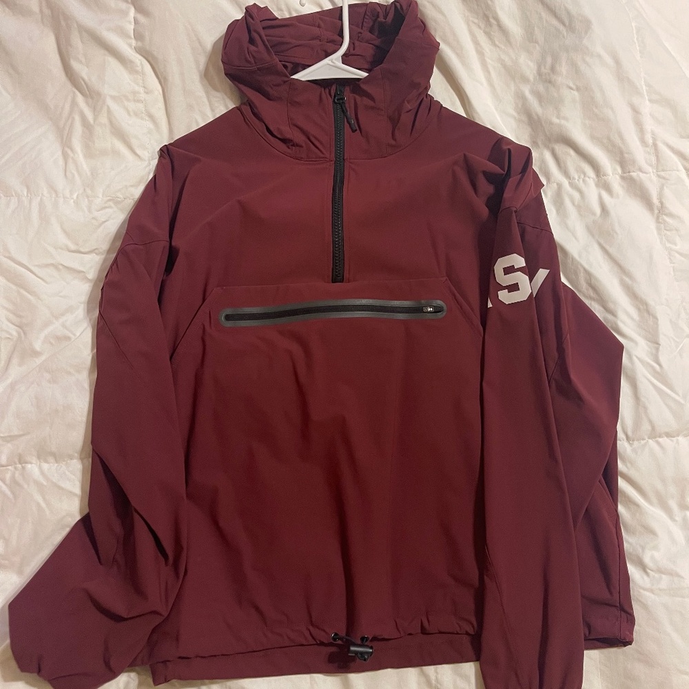ASRV crimson windbreaker
